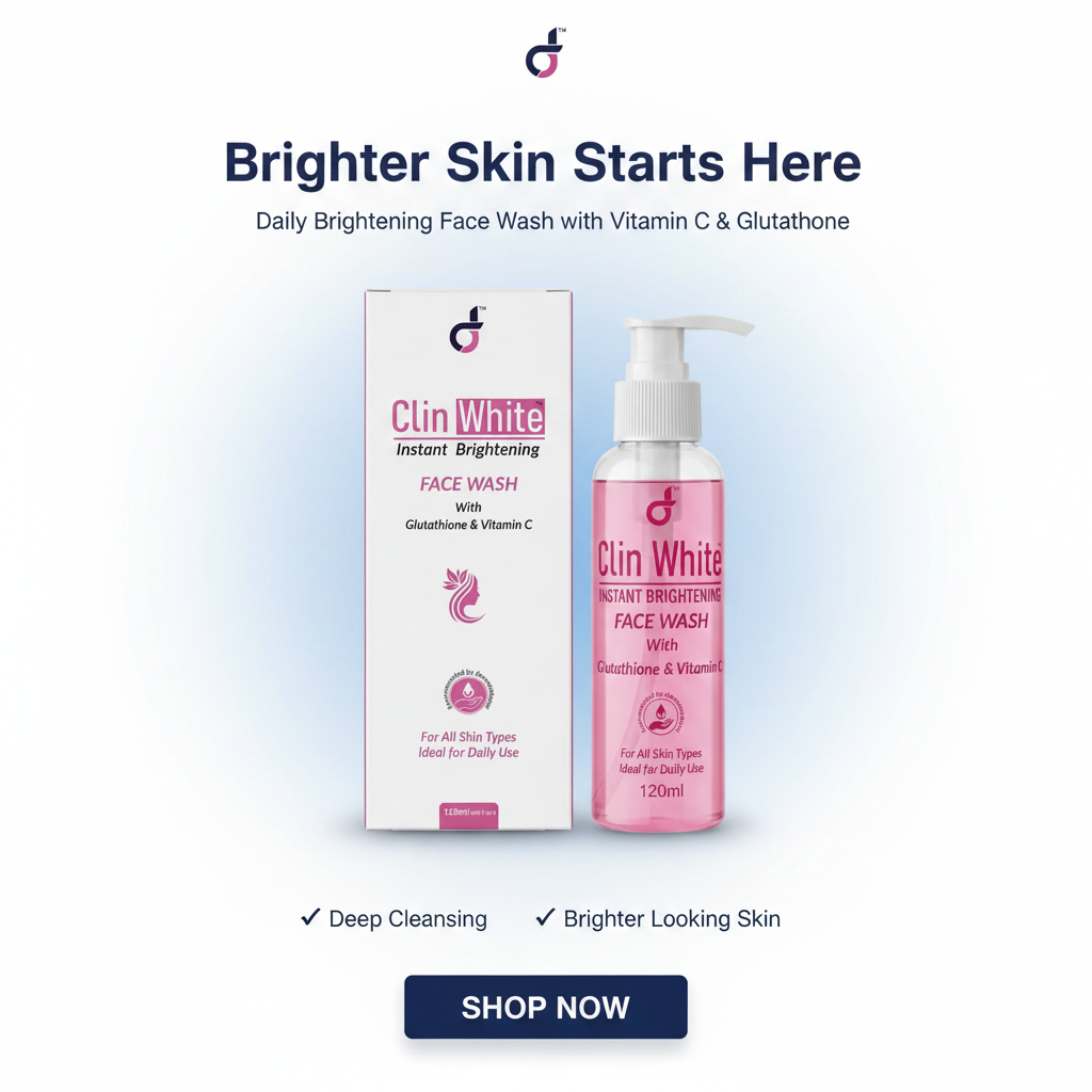 Clin White Brightening Face Wash (120ml)