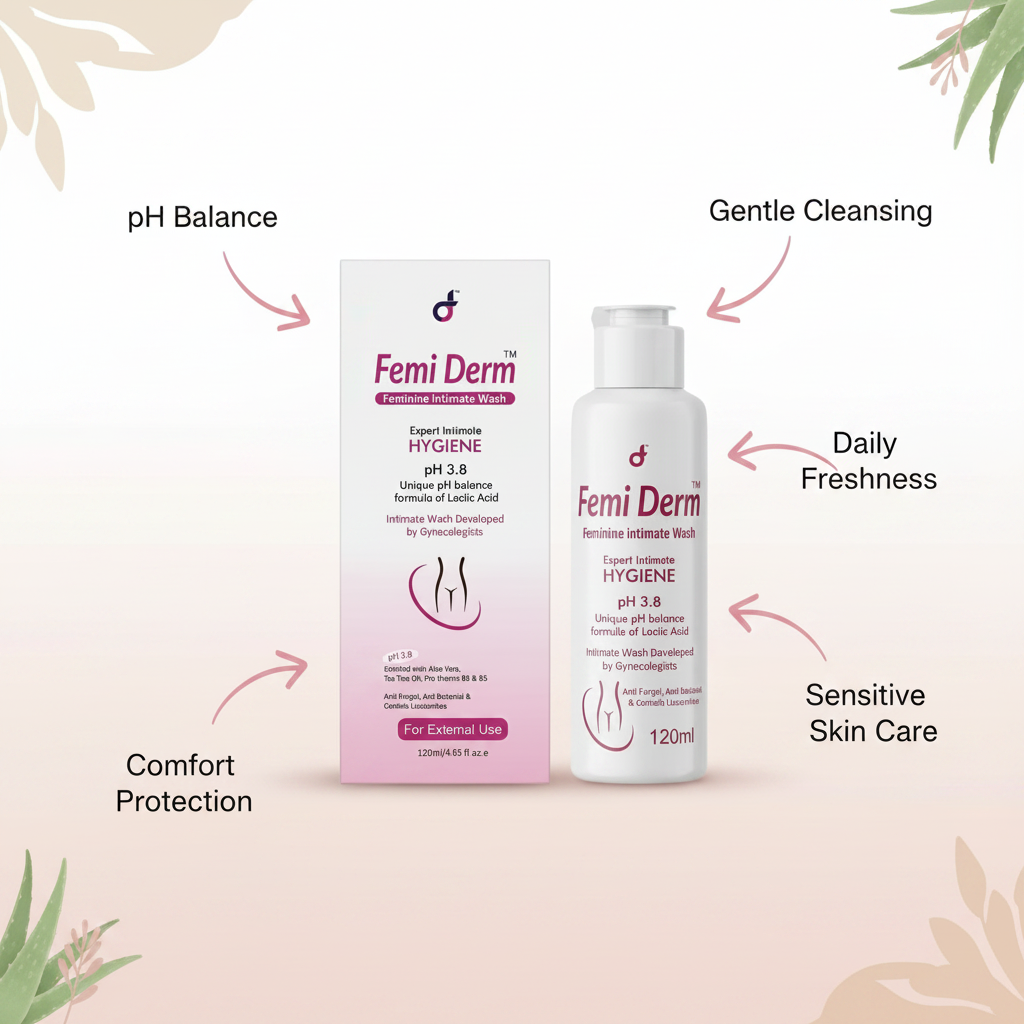 Femi Derm Feminine Intimate Wash (120ml)