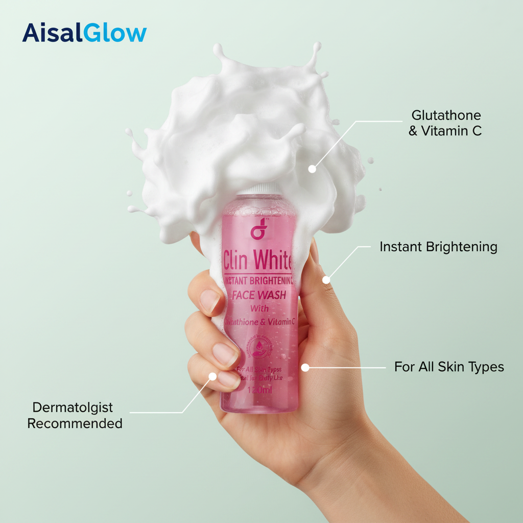 Clin White Brightening Face Wash (120ml)