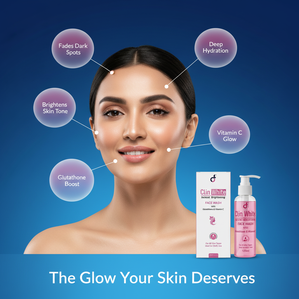 Clin White Brightening Face Wash (120ml)